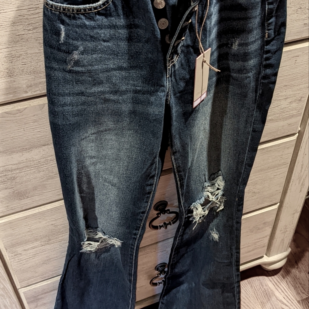 Flamingo jeans, size small, stretchy, lightweight